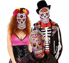 Maschera Day of the Dead in modelli assortiti