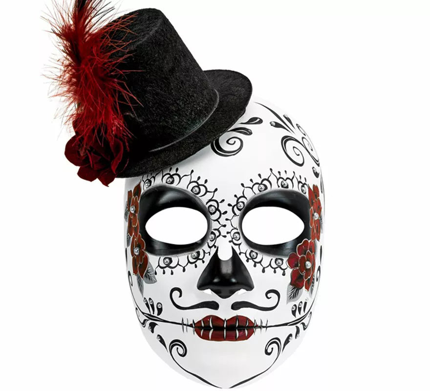 Translation missing: it.Máscara Día de Los Muertos con Sombrero