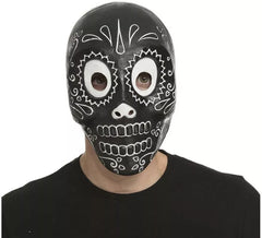 Máscara Día de Los Muertos Negra