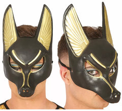 Maschera egiziana Anubis in PVC per adulti