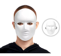 Máscara Hombre blanco de papel
