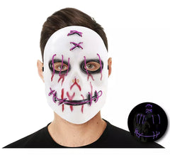 Maschera Joker con tubo luminoso
