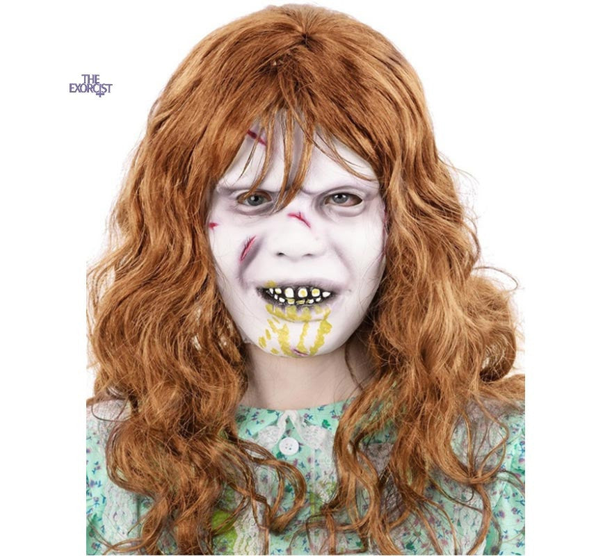 Translation missing: it.Máscara Látex con pelo de Regan la Niña de El exorcista