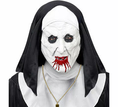 Maschera da suora maledetta con copricapo