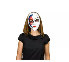 Maschera o maschera veneziana blu e rossa