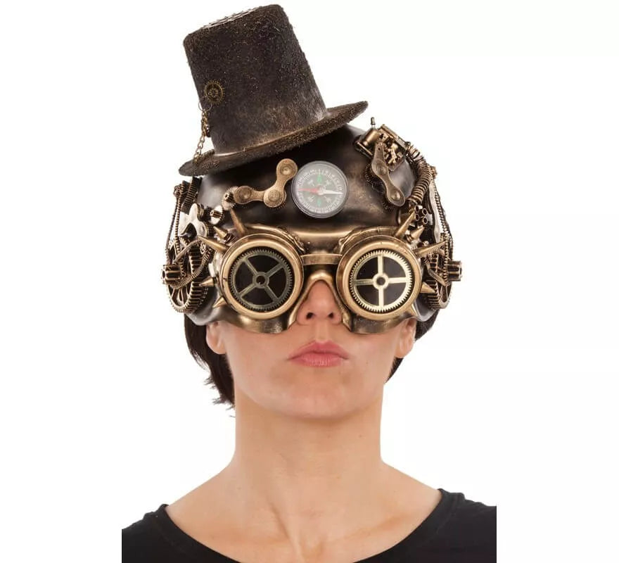 Translation missing: it.Máscara Steampunk Marrón