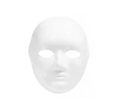 Maschera per il viso umano in carta scura