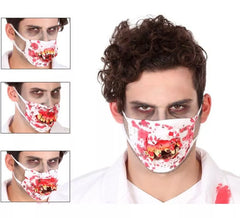 Maschera per il viso di zombi in 4 modelli assortiti