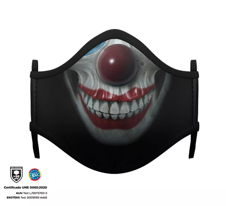 Translation missing: es.Mascarilla Higiénica Halloween Esqueleto Clown Infantil