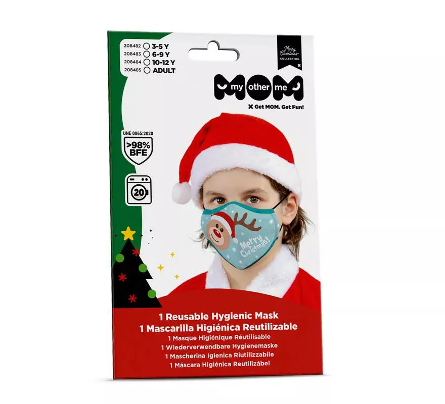 Translation missing: it.Mascarilla higiénica infantil Reno Navidad