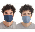Mascarilla Higiénica Jeans chico con bandera de 3 filtros en 2 colores surtidos