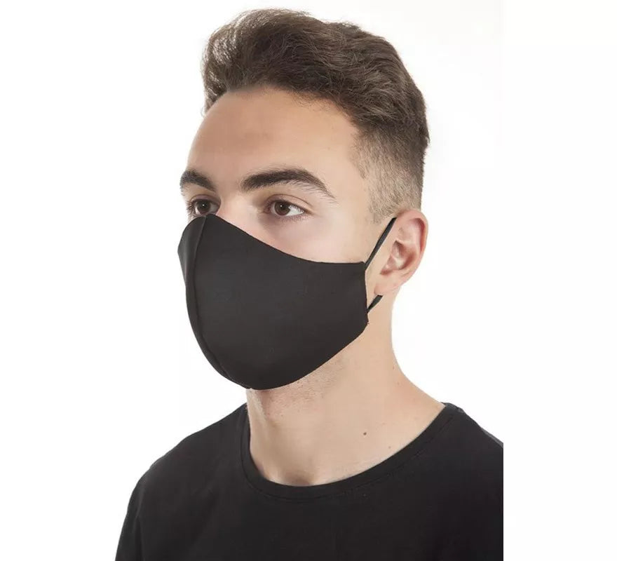 Translation missing: it.Mascarilla Higiénica Protectora Neopreno Negra con gomas