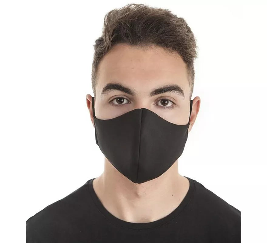 Translation missing: it.Mascarilla Higiénica Protectora Neopreno Negra con gomas