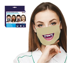 Mascarilla Vampiresa Adulto con Filtro (Incluye 2 Filtros)