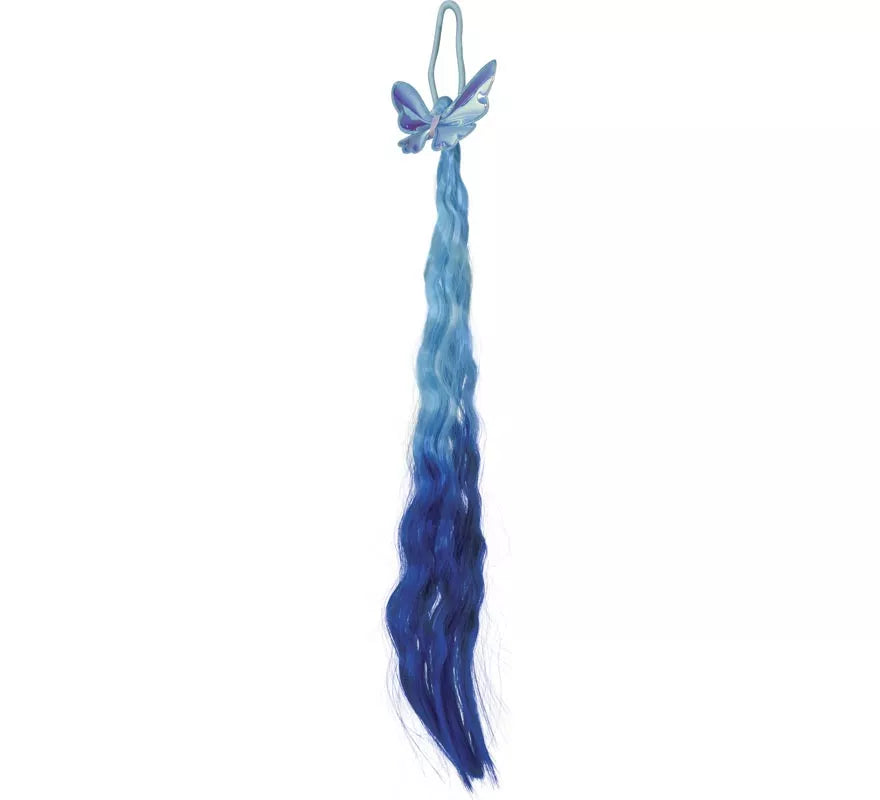 Translation missing: es.Mechón azul con Mariposa de 35 cm