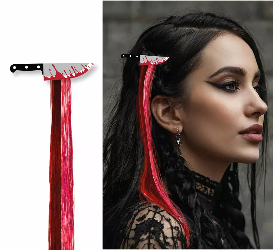 Mechón Cuchillo negro y rojo