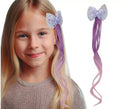 Mechón Lila con Mariposa de 35 cm