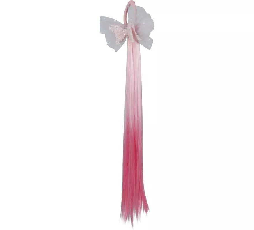 Translation missing: es.Mechón rosa con Lazo de 40 cm