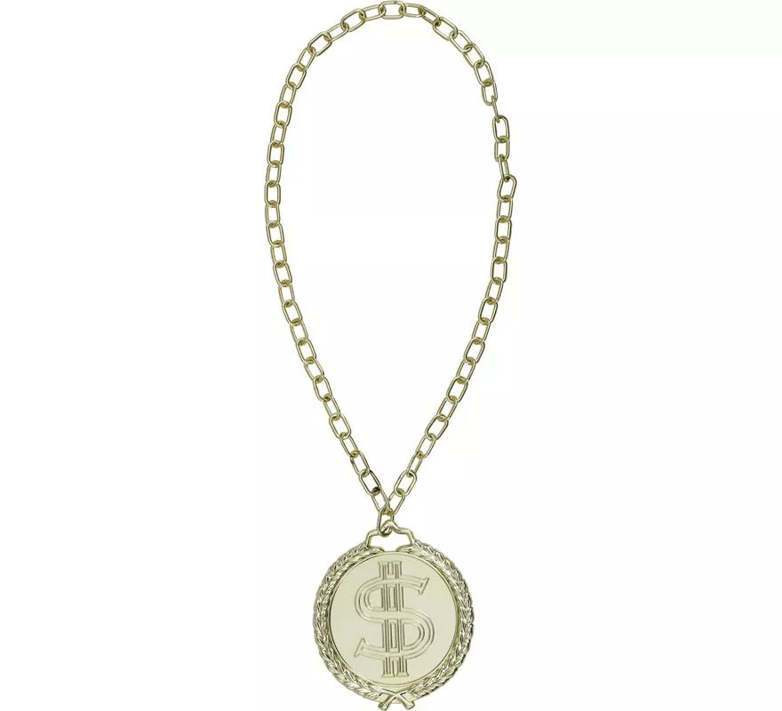 Translation missing: it.Medallón Dólar dorado de 13 cm,