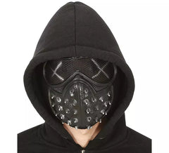 Mezza maschera con occhiali punk e punte