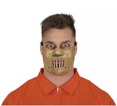 Mezza maschera da killer cannibale in lattice