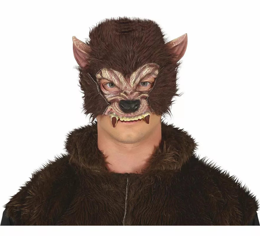 Translation missing: it.Media Máscara de Hombre Lobo con Pelo de Látex