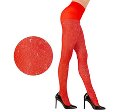 Collant Donna 40 Denari Rosso Glitterato