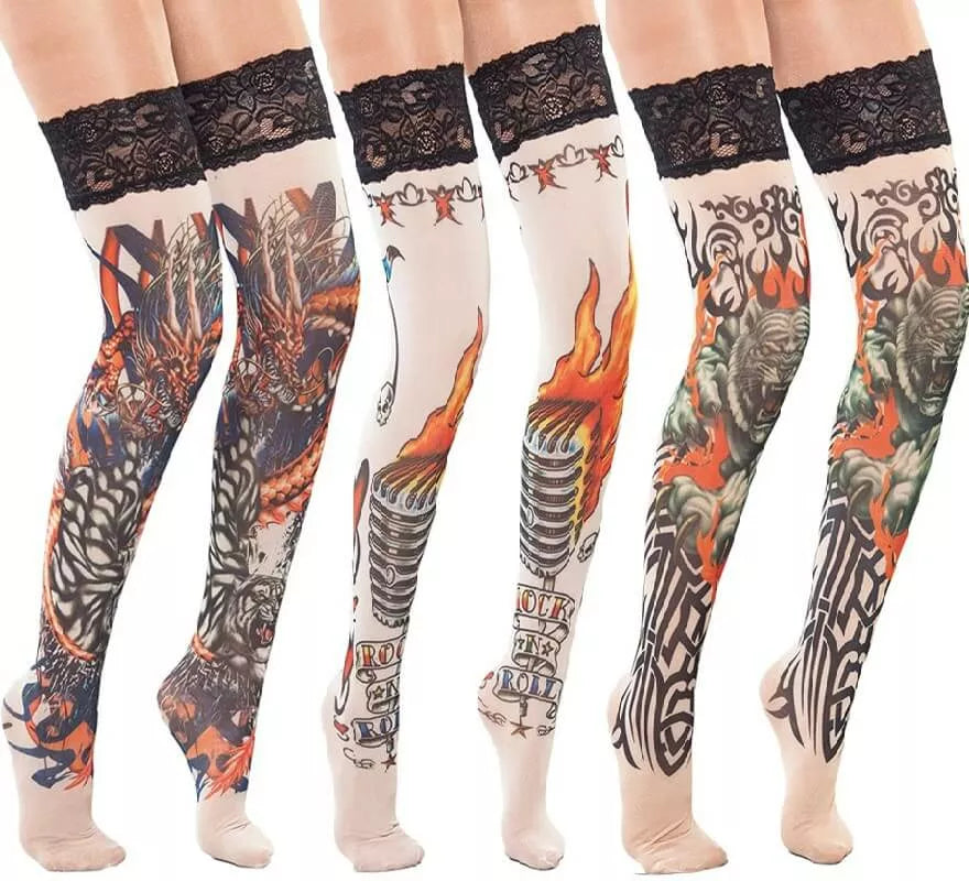 Translation missing: es.Medias con Tatuajes 3 Modelos surtidos