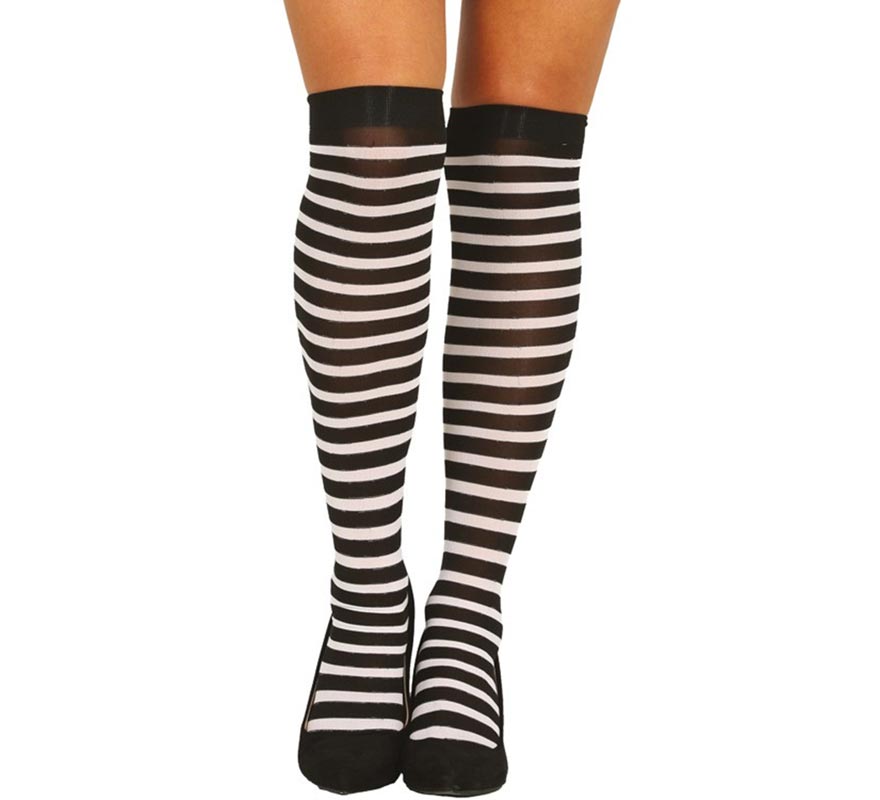 Translation missing: es.Medias Negras con Rayas Blancas