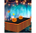 Mesa Metalizada de Calabazas de 400x70 cm