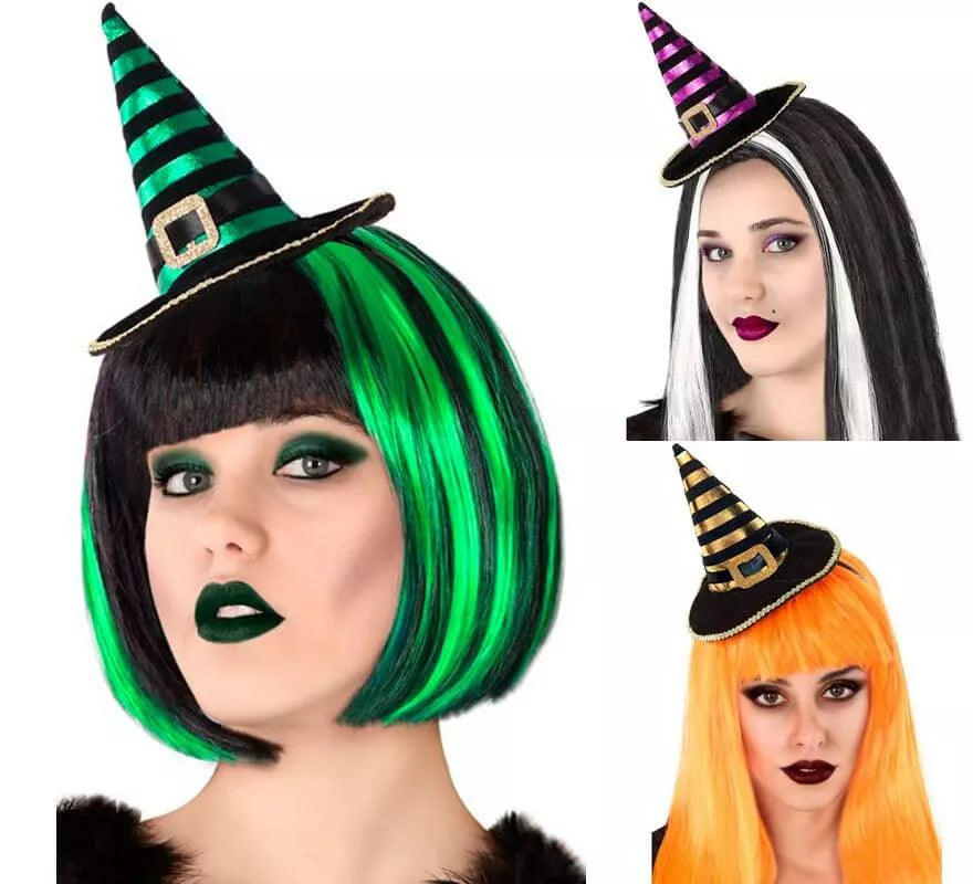 Translation missing: it.Mini Sombrero de Bruja a Rayas en varios colores