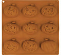 Molde 9 Calabazas Silicona de 24x25 cm