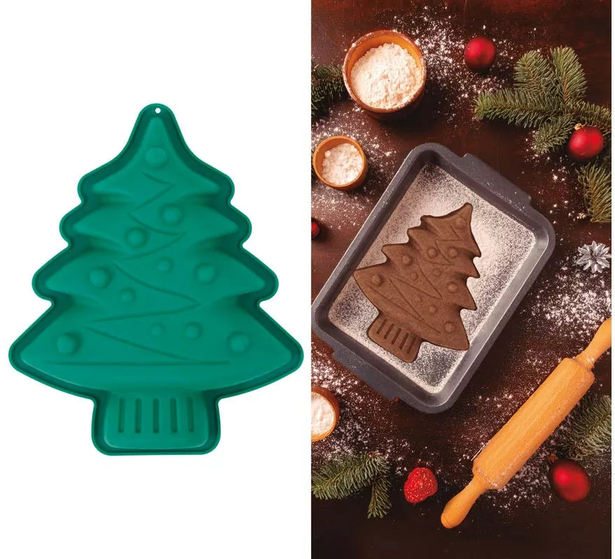 Translation missing: it.Molde Árbol de Navidad de Silicona para Pasteles 18x16 cm
