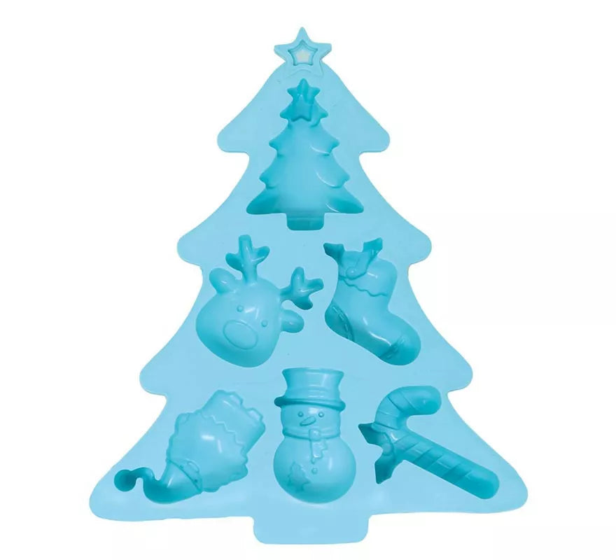 Translation missing: it.Molde Árbol Navideño para 6 Galletas de silicona de 20x23 cm