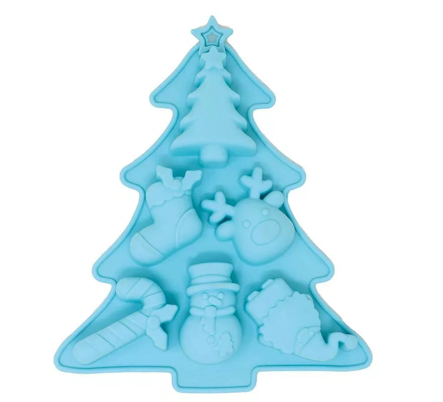 Translation missing: it.Molde Árbol Navideño para 6 Galletas de silicona de 20x23 cm