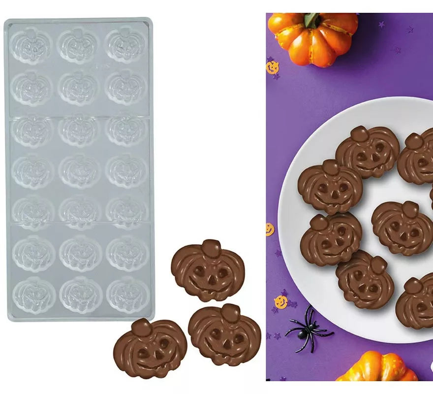 Translation missing: it.Molde para 21 Calabazas de Chocolate 27.5x13 cm