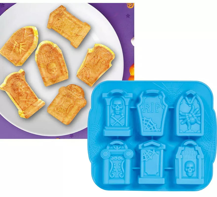 Translation missing: es.Molde para 6 Galletas de Tumbas 21x18 cm