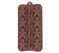 Molde Rectangular para 12 Galletas de silicona de 10x20 cm