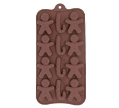 Molde Rectangular para 12 Galletas de silicona de 10x20 cm