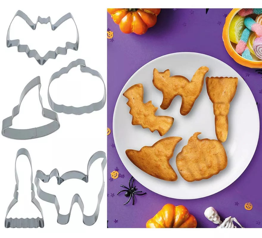 Translation missing: it.Moldes Metálicos para 5 Galletas Halloween