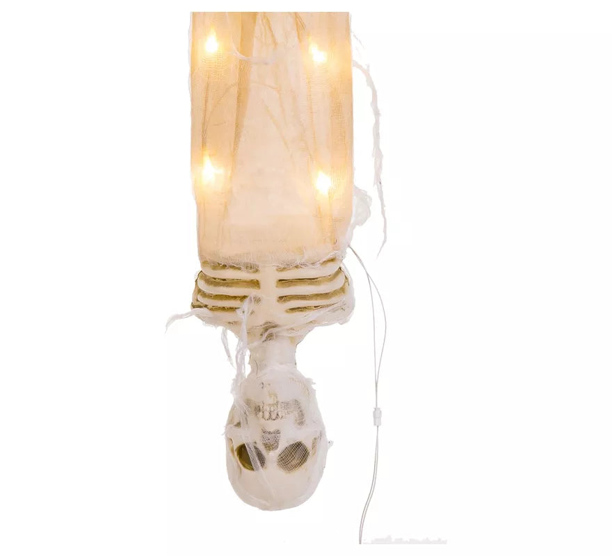 Momia Colgante con Luz de 15x11x90 cm