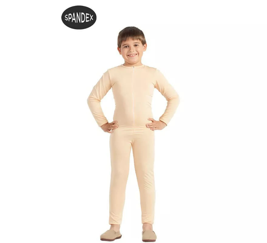 Translation missing: it.Mono interior de spandex beige para niños