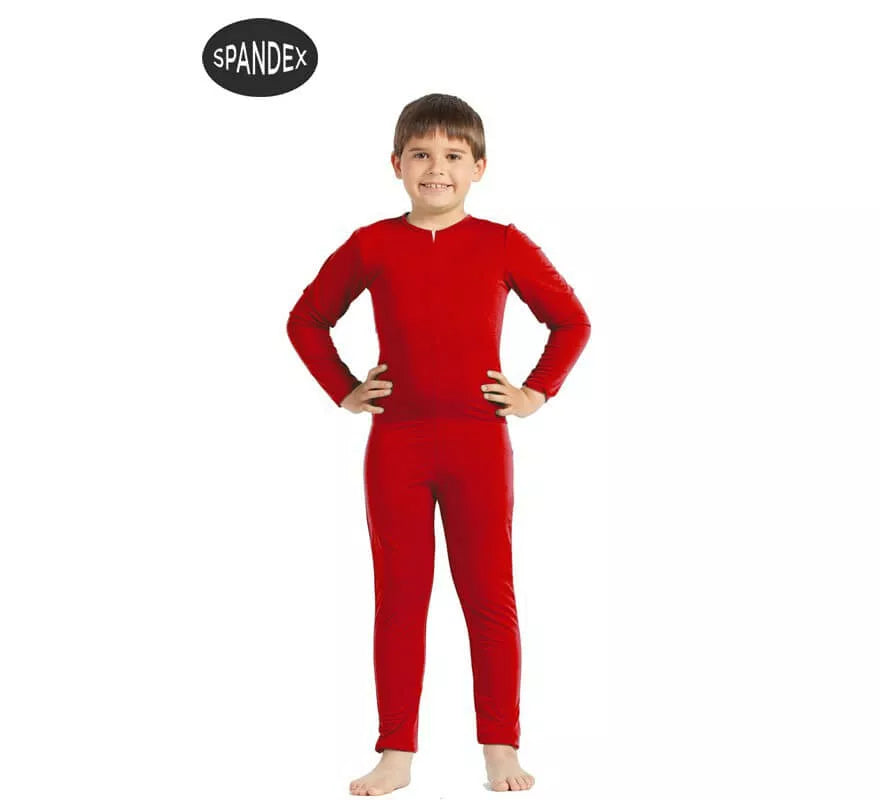 Translation missing: es.Mono interior de spandex Rojo para niños