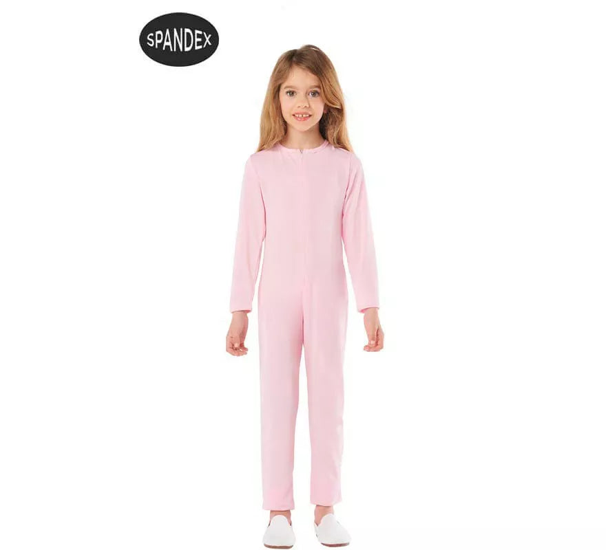 Translation missing: it.Mono o Maillot de Color Rosa Spandex para Niños