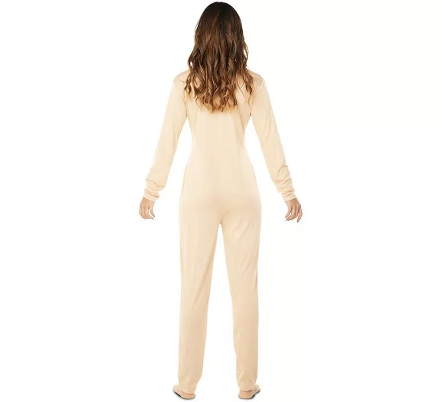 Mono o Maillot Interior color beige para mujer