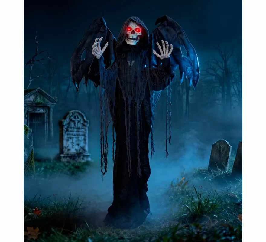 Translation missing: it.Muerte Ángel negro con Luz, Sonido y Movimiento de 120x18x170 cm