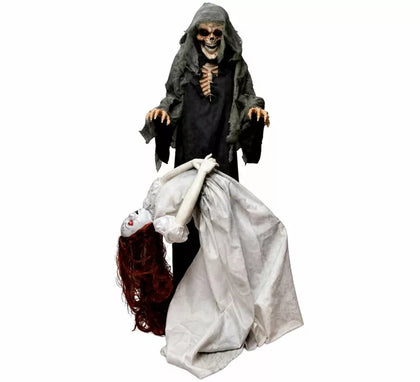 Muerte con Chica Muerta, Movimiento y Sensor de 120x50x170 cm