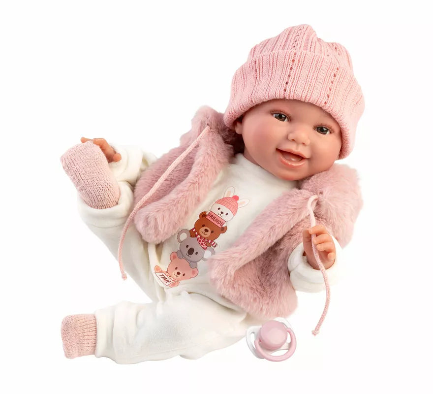 Translation missing: it.Muñeca Chloe Sonrisas de 38 cm con Chaleco y Gorro