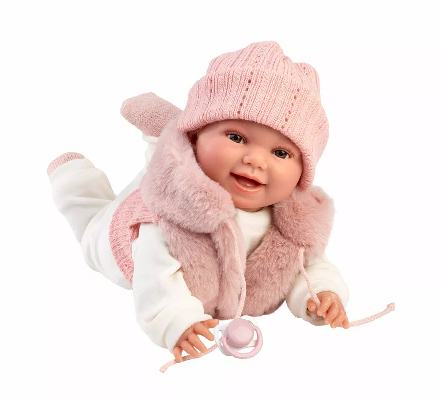 Translation missing: it.Muñeca Chloe Sonrisas de 38 cm con Chaleco y Gorro