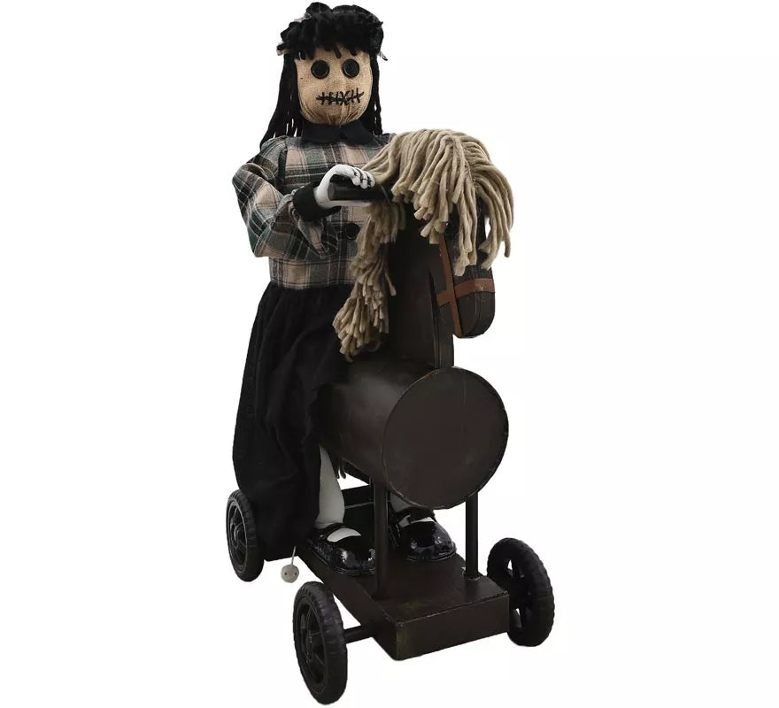 Translation missing: it.Muñeca en Caballo Balancín con Luz, Sonido y Movimiento de 88 cm